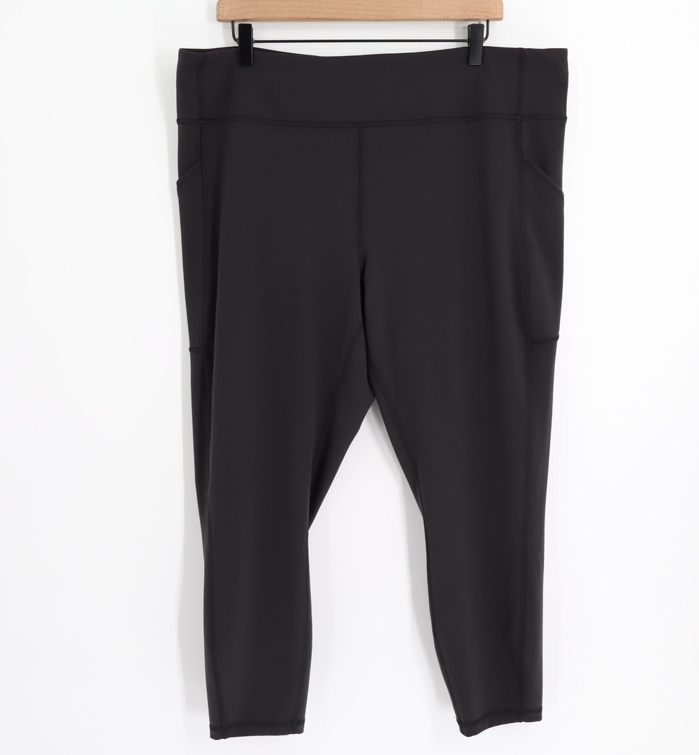 Lululemon Invigorate High Rise Sz 20 Tights 25" Inseam Black Sporty